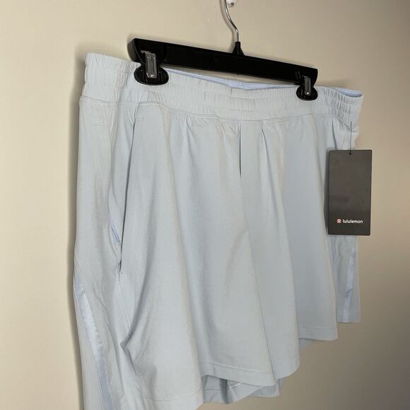 LULULEMON Pace Breaker Shorts Men XL Pale Blue NEW 5" Inseam - Picture 4 of 11